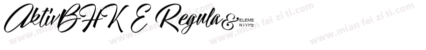 AktivBHK_E Regula字体转换